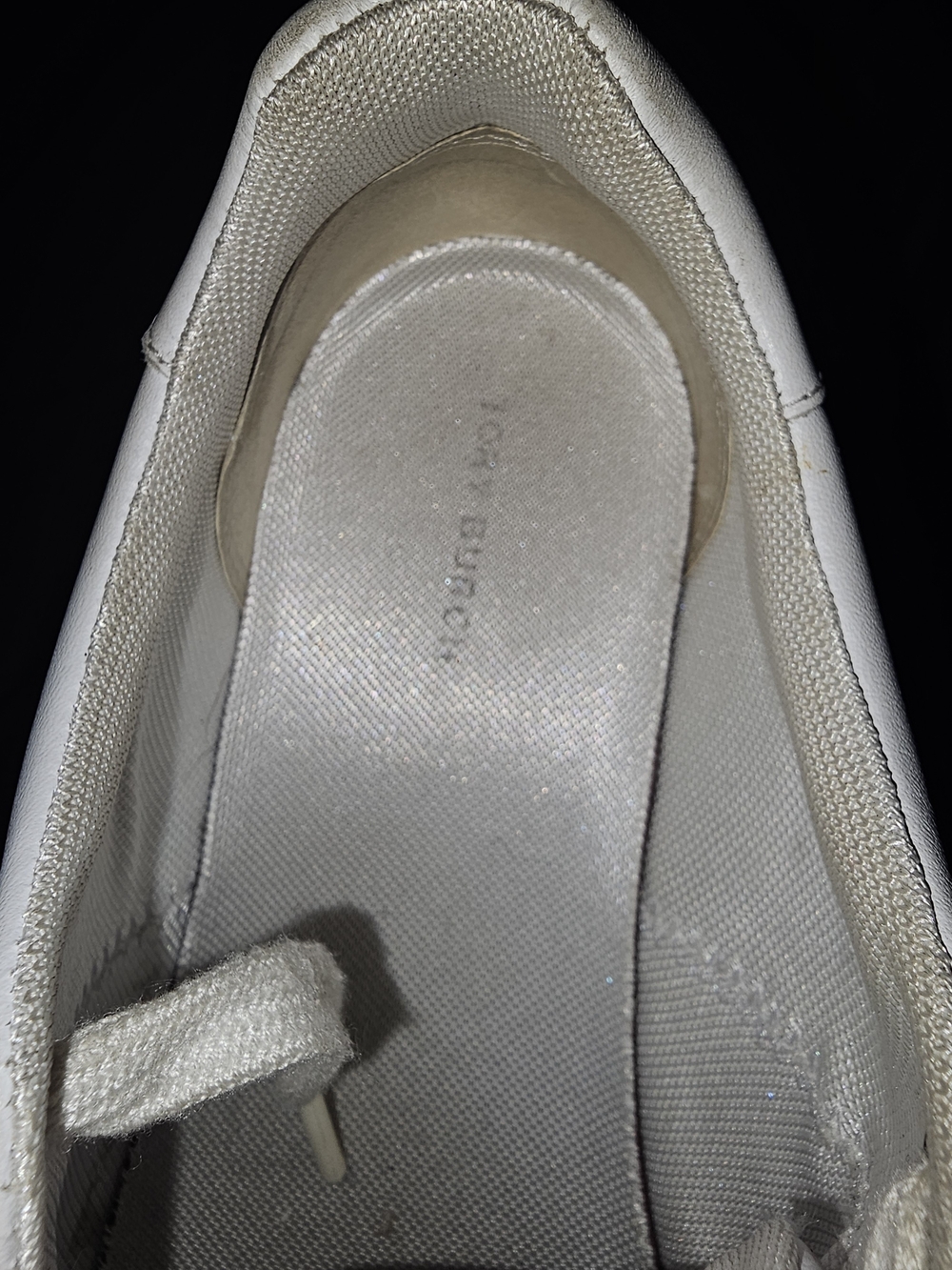 Tory Burch Off-White Lace-Up Low-Top Sneaker